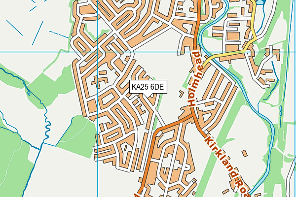 KA25 6DE map - OS VectorMap District (Ordnance Survey)