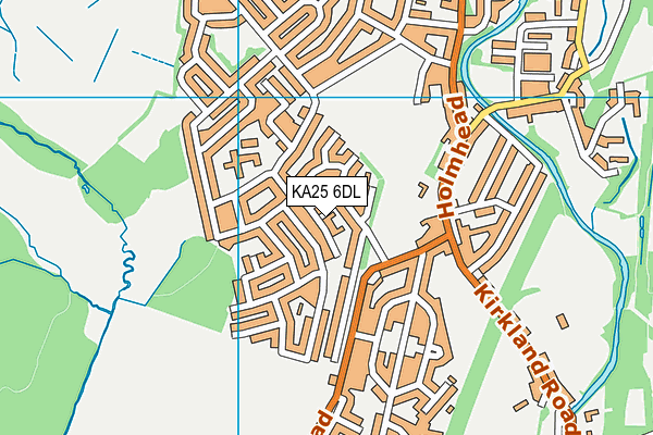 KA25 6DL map - OS VectorMap District (Ordnance Survey)