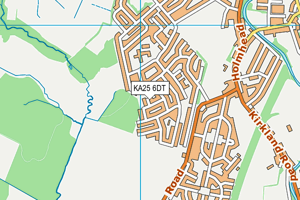 KA25 6DT map - OS VectorMap District (Ordnance Survey)