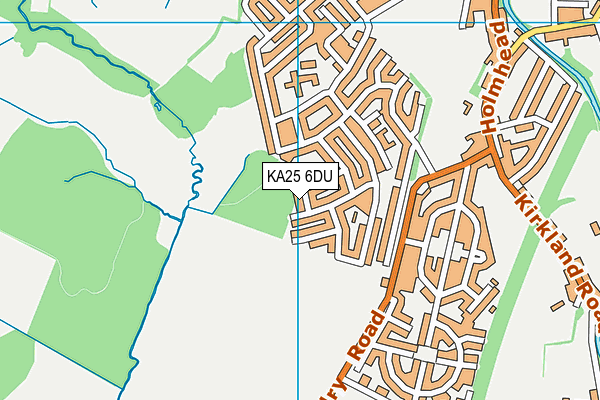 KA25 6DU map - OS VectorMap District (Ordnance Survey)