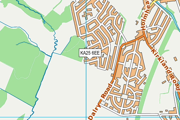 KA25 6EE map - OS VectorMap District (Ordnance Survey)