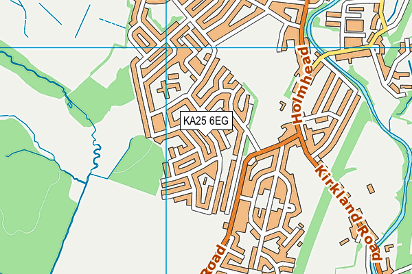 KA25 6EG map - OS VectorMap District (Ordnance Survey)