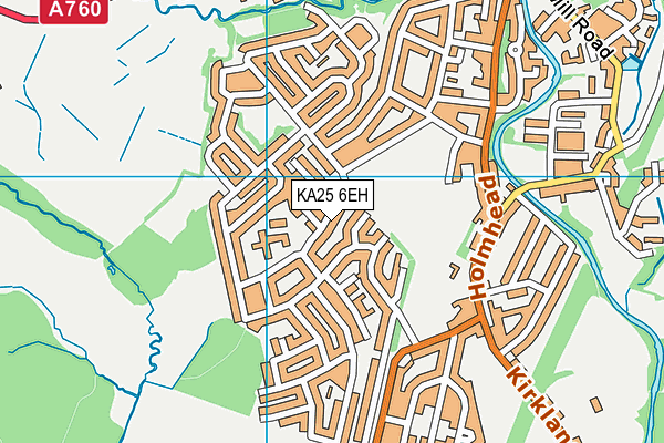 KA25 6EH map - OS VectorMap District (Ordnance Survey)