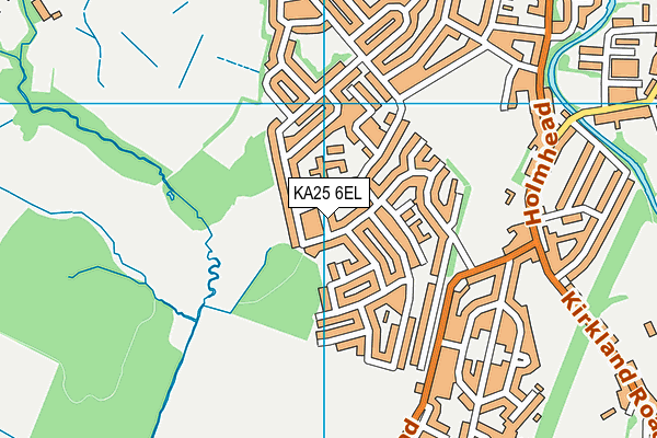 KA25 6EL map - OS VectorMap District (Ordnance Survey)
