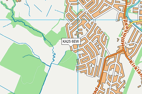 KA25 6EW map - OS VectorMap District (Ordnance Survey)