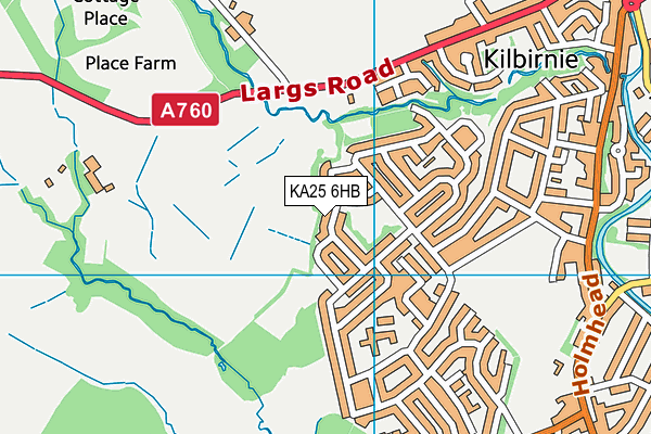 KA25 6HB map - OS VectorMap District (Ordnance Survey)