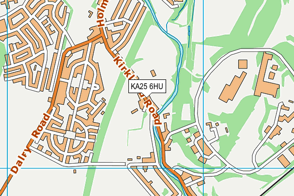 KA25 6HU map - OS VectorMap District (Ordnance Survey)