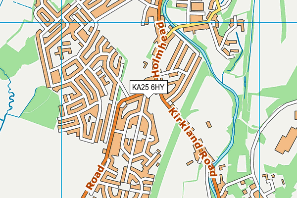 KA25 6HY map - OS VectorMap District (Ordnance Survey)