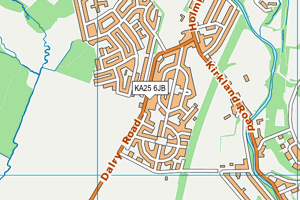 KA25 6JB map - OS VectorMap District (Ordnance Survey)