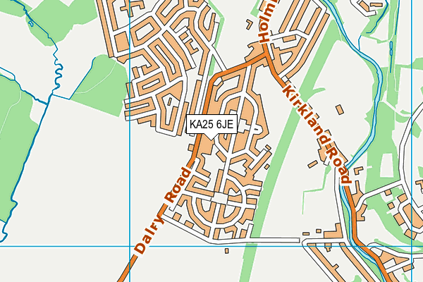 KA25 6JE map - OS VectorMap District (Ordnance Survey)
