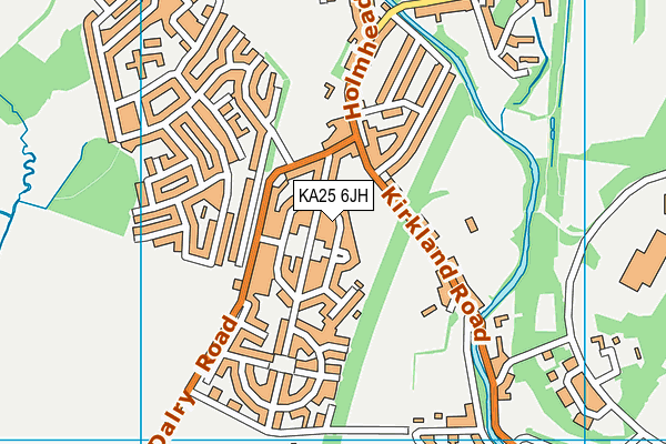 KA25 6JH map - OS VectorMap District (Ordnance Survey)