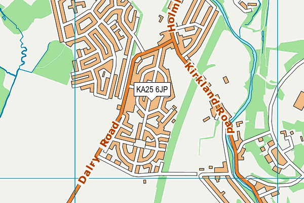 KA25 6JP map - OS VectorMap District (Ordnance Survey)