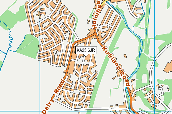 KA25 6JR map - OS VectorMap District (Ordnance Survey)