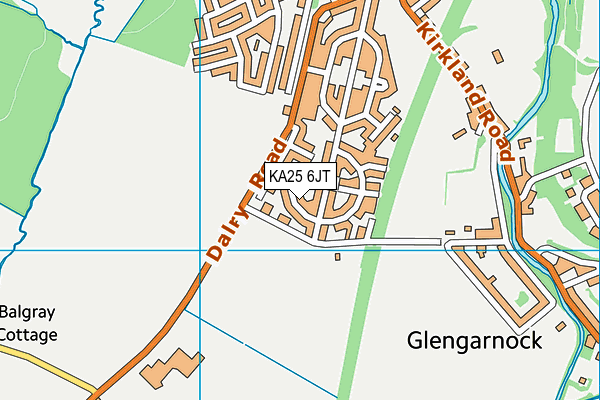 KA25 6JT map - OS VectorMap District (Ordnance Survey)