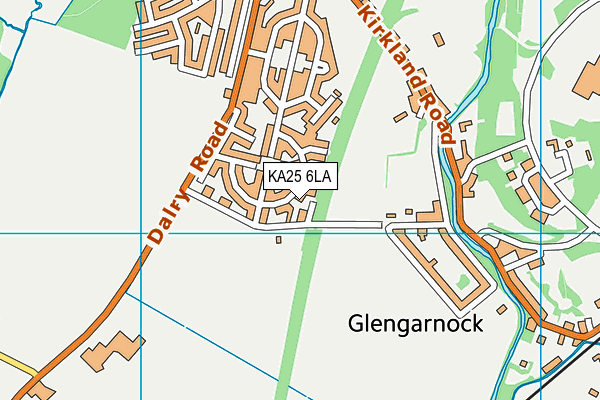 KA25 6LA map - OS VectorMap District (Ordnance Survey)