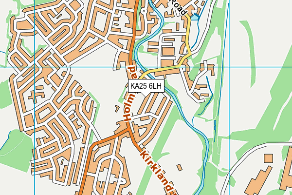 KA25 6LH map - OS VectorMap District (Ordnance Survey)