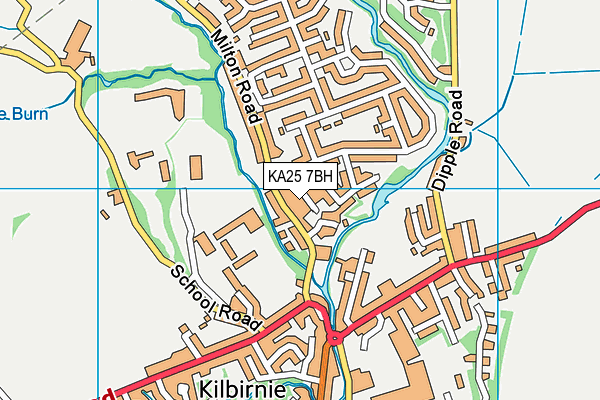 KA25 7BH map - OS VectorMap District (Ordnance Survey)