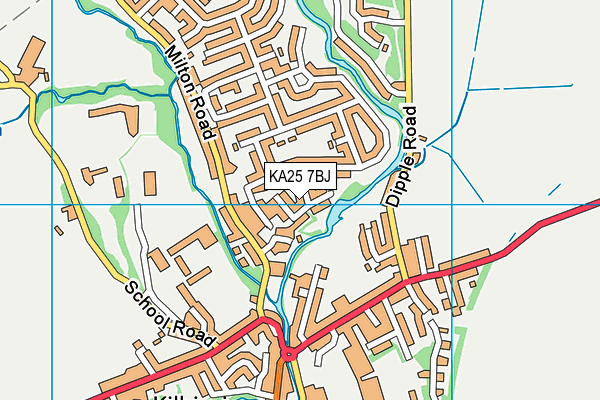 KA25 7BJ map - OS VectorMap District (Ordnance Survey)