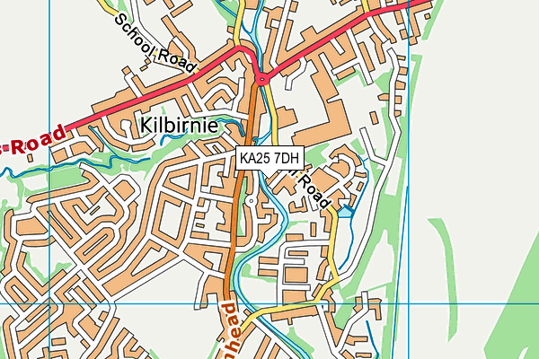 KA25 7DH map - OS VectorMap District (Ordnance Survey)