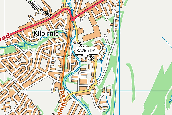 KA25 7DY map - OS VectorMap District (Ordnance Survey)