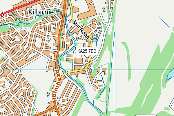 KA25 7ED map - OS VectorMap District (Ordnance Survey)