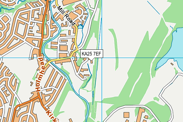 KA25 7EF map - OS VectorMap District (Ordnance Survey)