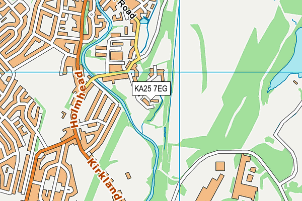 KA25 7EG map - OS VectorMap District (Ordnance Survey)