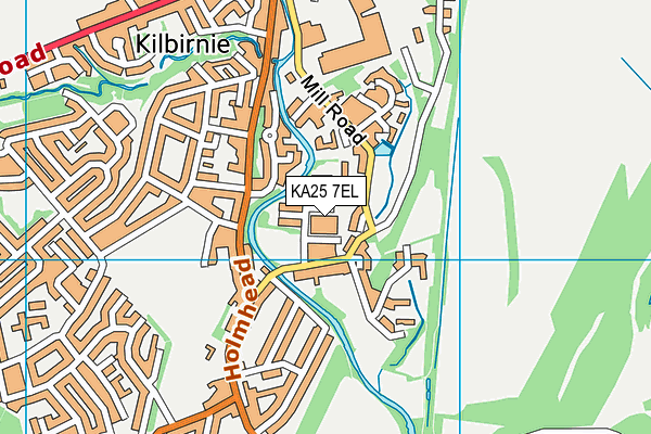 KA25 7EL map - OS VectorMap District (Ordnance Survey)