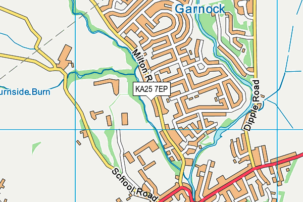 KA25 7EP map - OS VectorMap District (Ordnance Survey)