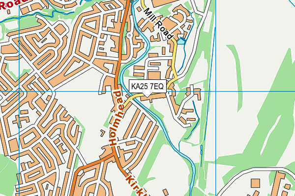 KA25 7EQ map - OS VectorMap District (Ordnance Survey)