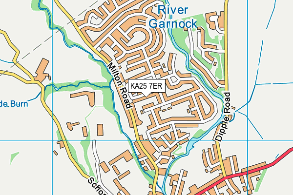 KA25 7ER map - OS VectorMap District (Ordnance Survey)