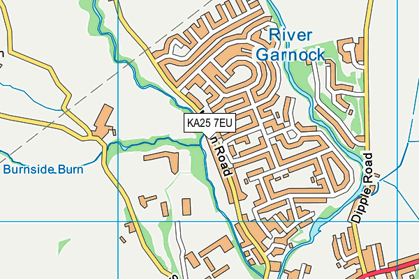 KA25 7EU map - OS VectorMap District (Ordnance Survey)