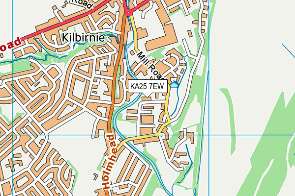KA25 7EW map - OS VectorMap District (Ordnance Survey)