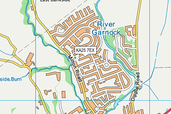 KA25 7EX map - OS VectorMap District (Ordnance Survey)