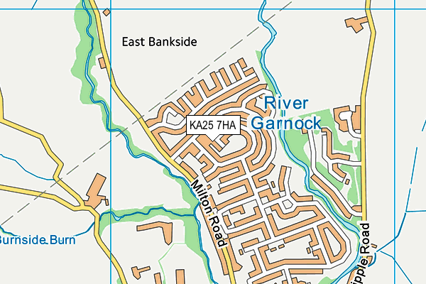 KA25 7HA map - OS VectorMap District (Ordnance Survey)