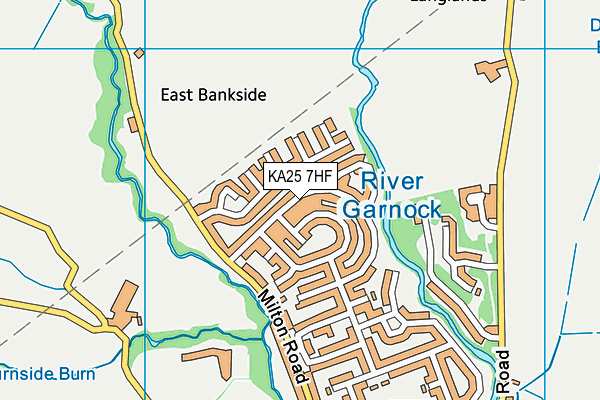 KA25 7HF map - OS VectorMap District (Ordnance Survey)