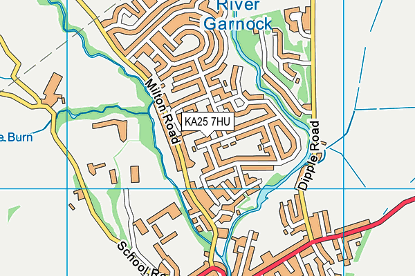 KA25 7HU map - OS VectorMap District (Ordnance Survey)