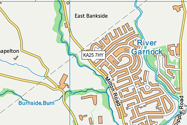 KA25 7HY map - OS VectorMap District (Ordnance Survey)