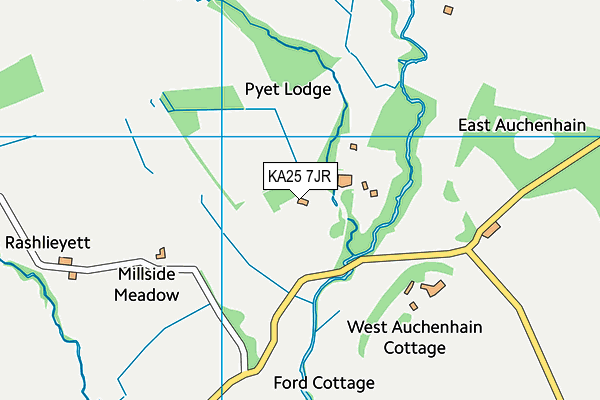 KA25 7JR map - OS VectorMap District (Ordnance Survey)