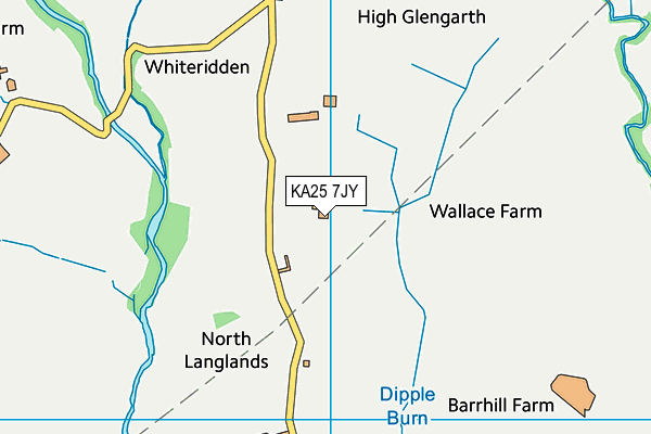 KA25 7JY map - OS VectorMap District (Ordnance Survey)