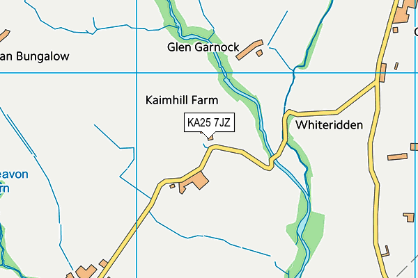 KA25 7JZ map - OS VectorMap District (Ordnance Survey)