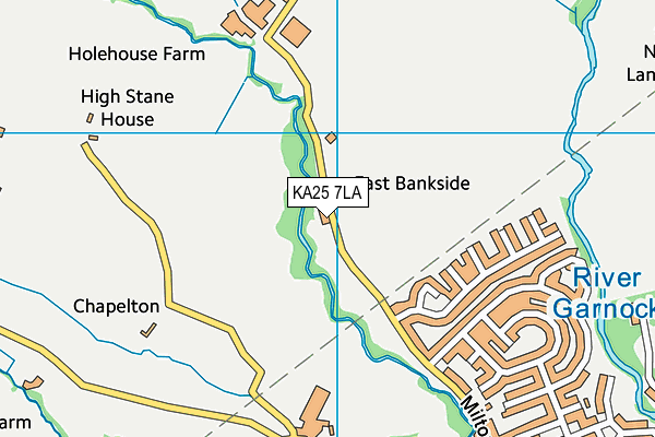 KA25 7LA map - OS VectorMap District (Ordnance Survey)