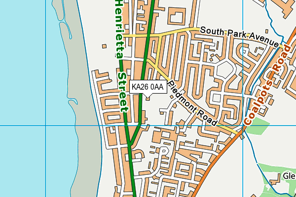 KA26 0AA map - OS VectorMap District (Ordnance Survey)