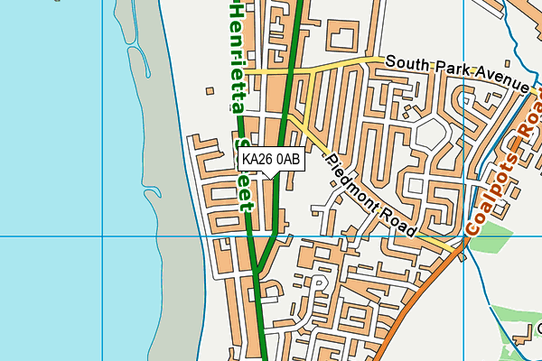 KA26 0AB map - OS VectorMap District (Ordnance Survey)