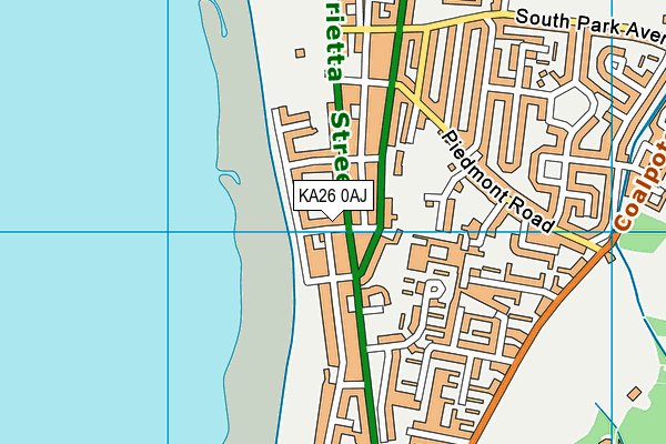 KA26 0AJ map - OS VectorMap District (Ordnance Survey)