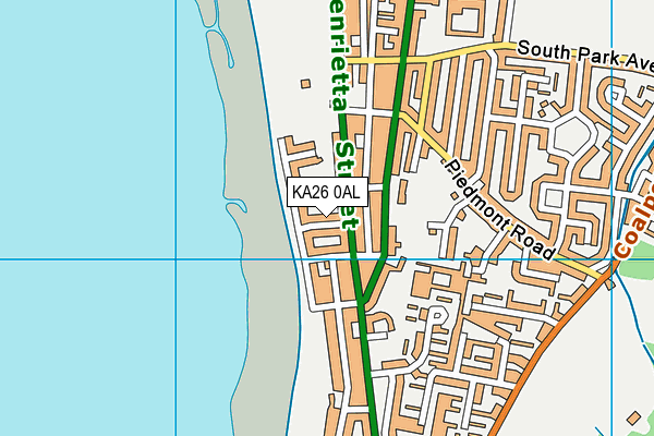 KA26 0AL map - OS VectorMap District (Ordnance Survey)