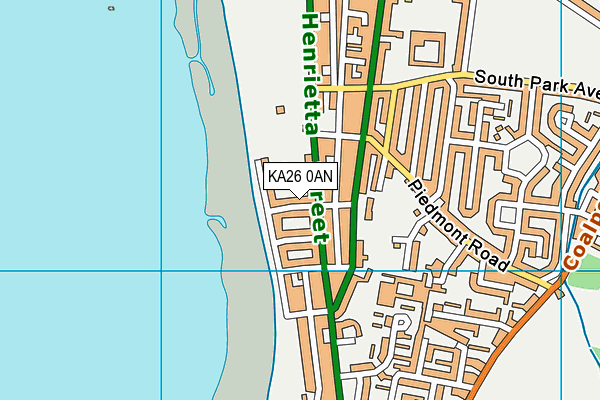 KA26 0AN map - OS VectorMap District (Ordnance Survey)