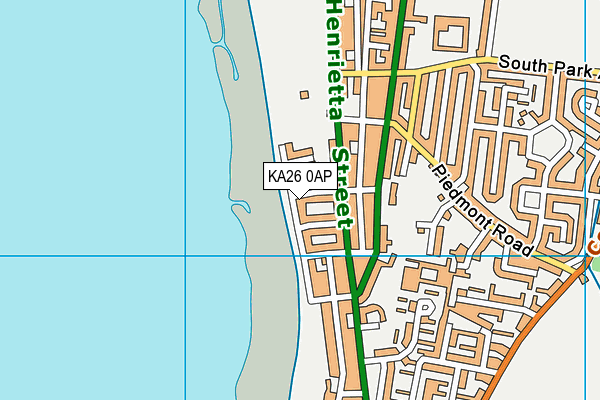 KA26 0AP map - OS VectorMap District (Ordnance Survey)
