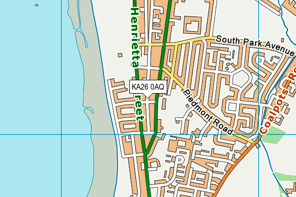 KA26 0AQ map - OS VectorMap District (Ordnance Survey)