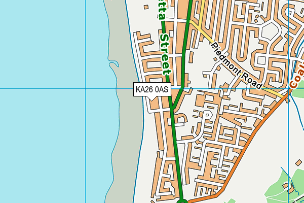 KA26 0AS map - OS VectorMap District (Ordnance Survey)